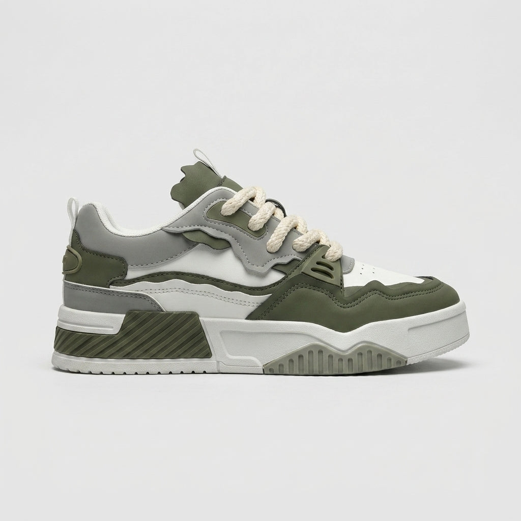 Men's Sneakers Low-Top Retro Basketball Lace-Up Casual Athletic