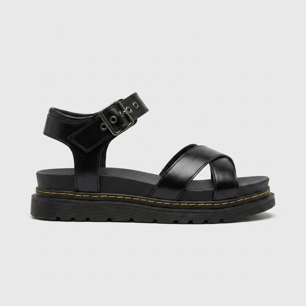 Women's Sandals Platform Gladiator Crisscross Ankle Buckle Flat