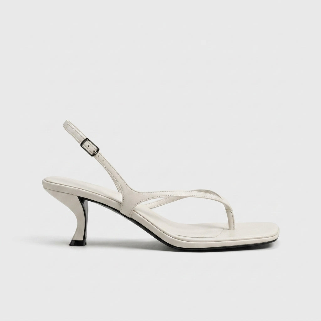 Women's Wedge Thong Sandals - Back Strap Stiletto High Heel Summer Clogs