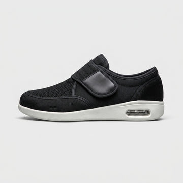 Men's Slip-On Casual Shoes - Round Toe - Mesh Upper - Velcro Strap - Air Sole