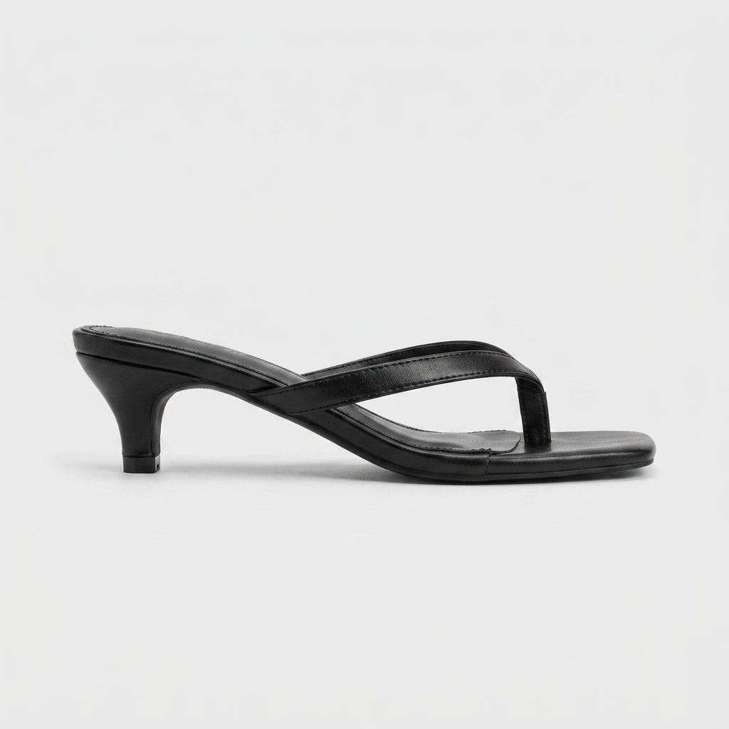 Women's Square Heel Thong Heels - Heeled Flip Flops