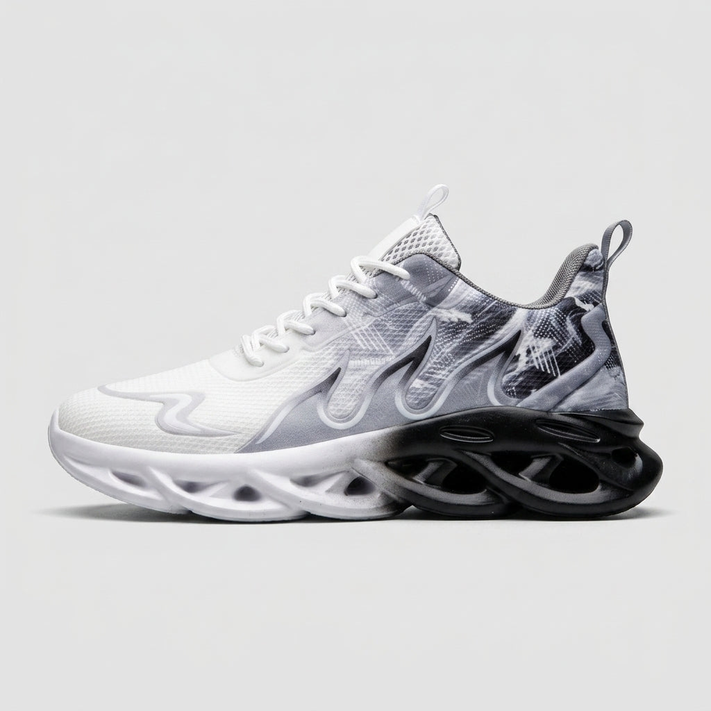 Men's Sneakers Low-Top Mesh Lace-Up Cushioned MD Sole Athletic