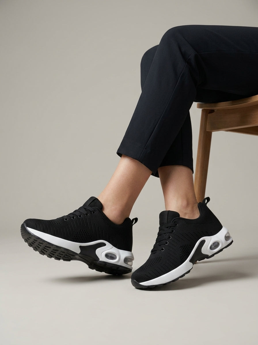 Women's Sneakers Mesh Upper - Lace-Up - Air Cushion Sole