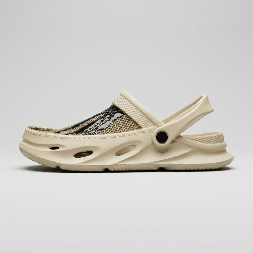 Men's Clogs Mesh Hollow-Out Slip-On Non-Slip Garden Shoes