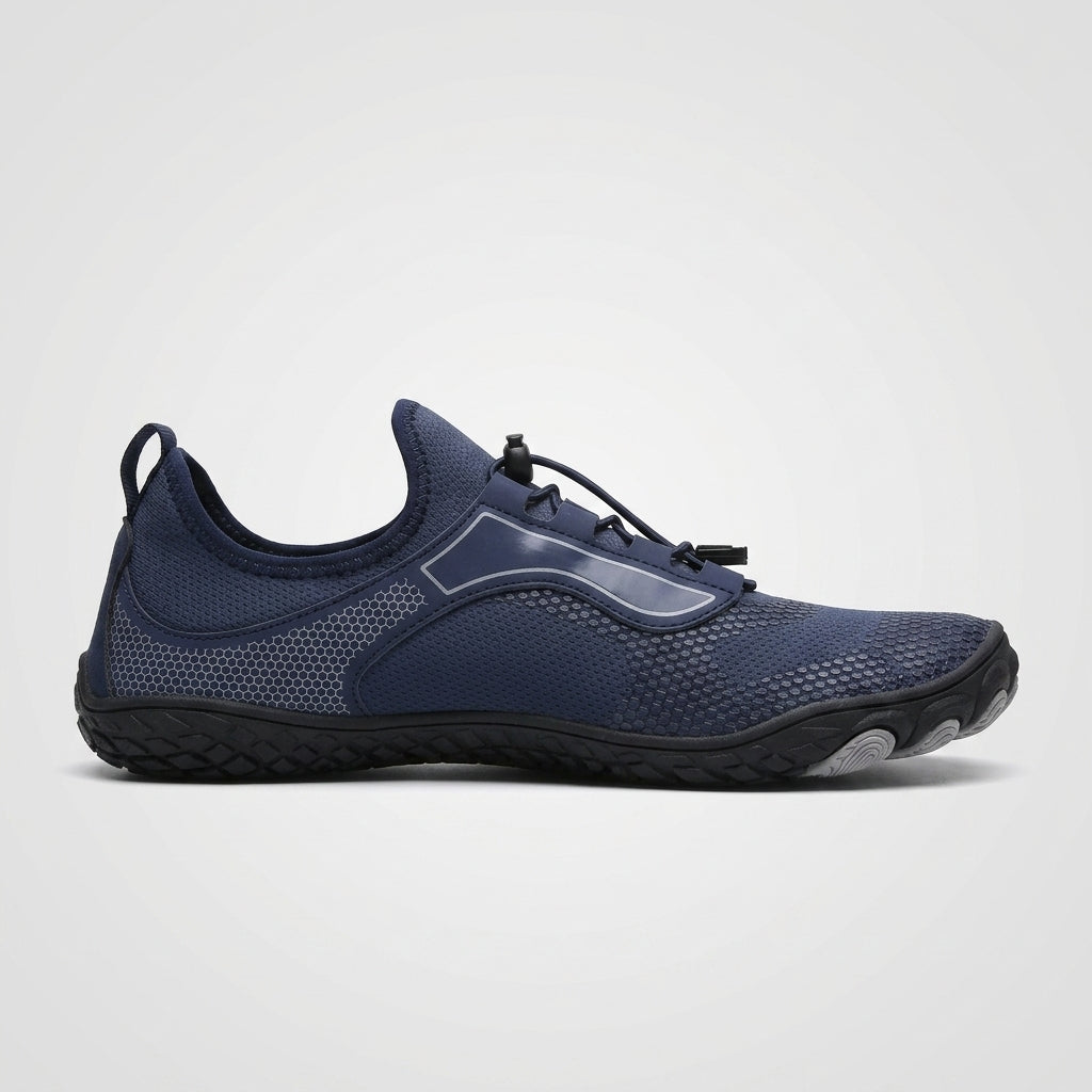 Men's Sneakers Mesh Five-Toe Elastic Lace Rubber Sole