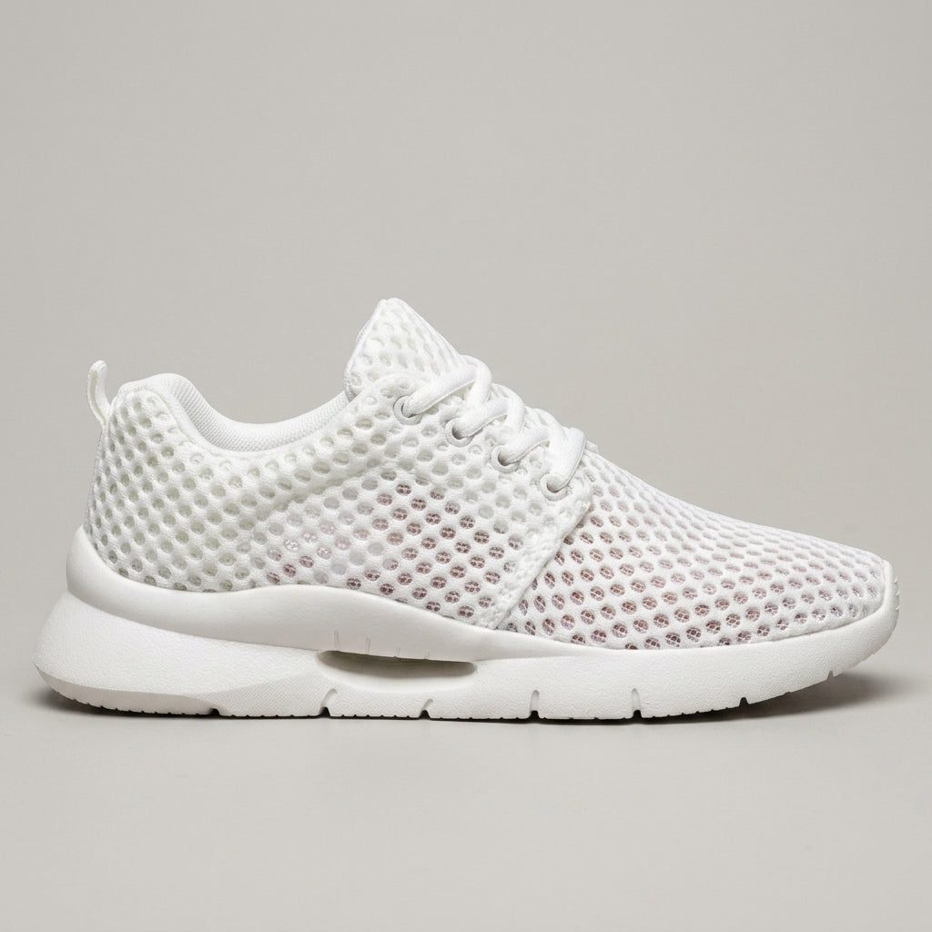 Men's Sneakers Mesh Lace-Up Low-Top Cushioned Sole