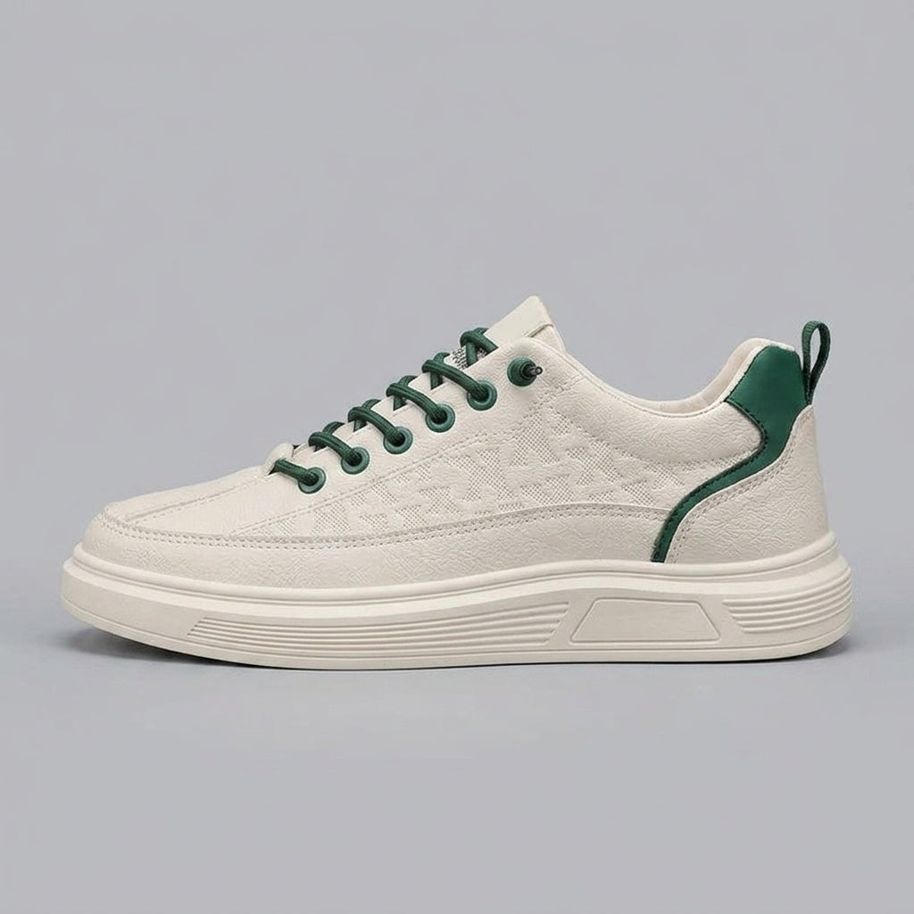 Men's Sneakers Low-Top Lace-Up Platform Sole Mixed Material