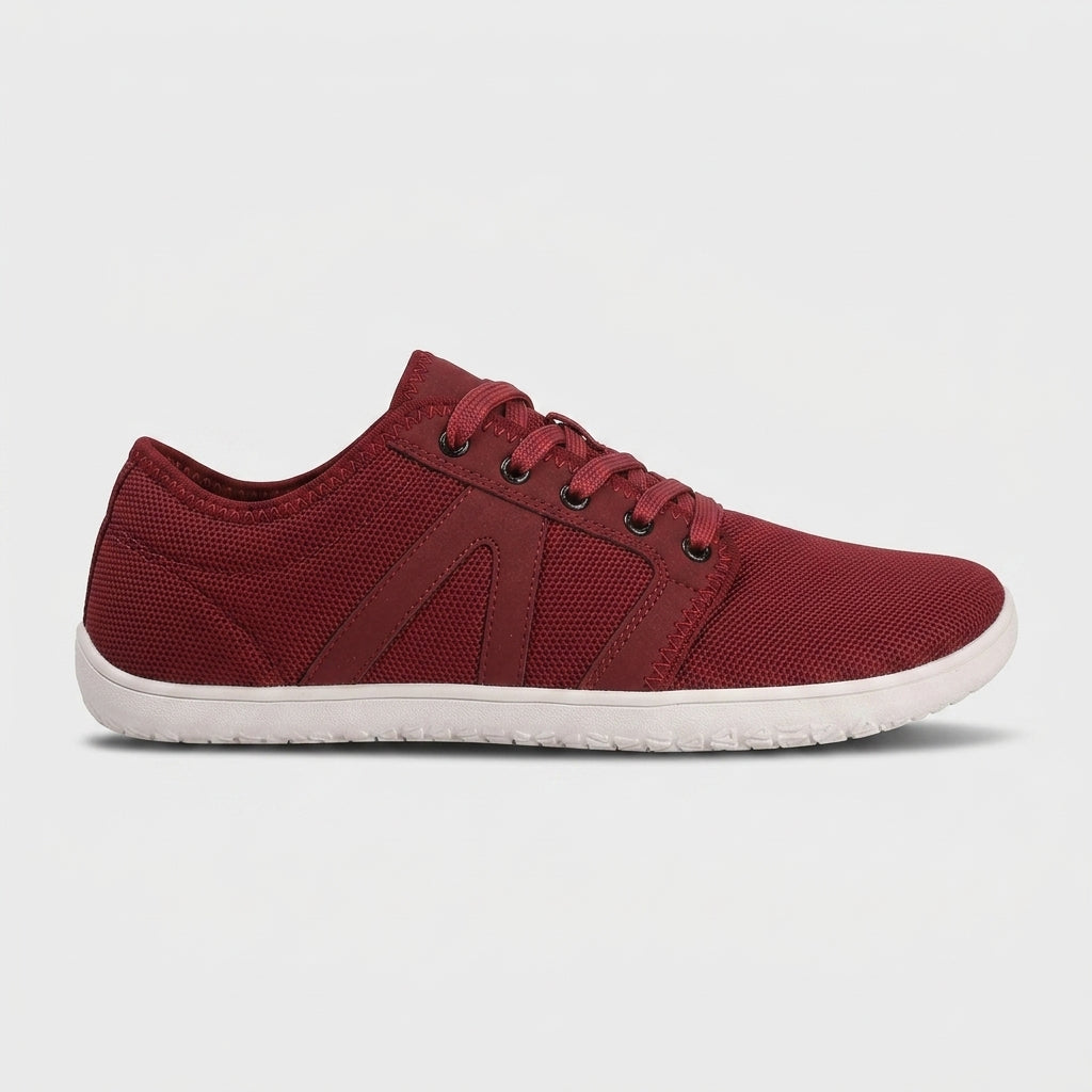 Men's Barefoot Sneakers Canvas Low-Top Lace-Up Gum Sole Round Toe