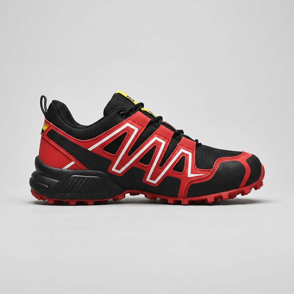 Men's Trail Low Top Sneakers - Lace-Up - Mesh and Overlay Upper