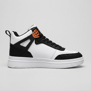 Men's High Tops - Lace-up - Mixed Material Construction