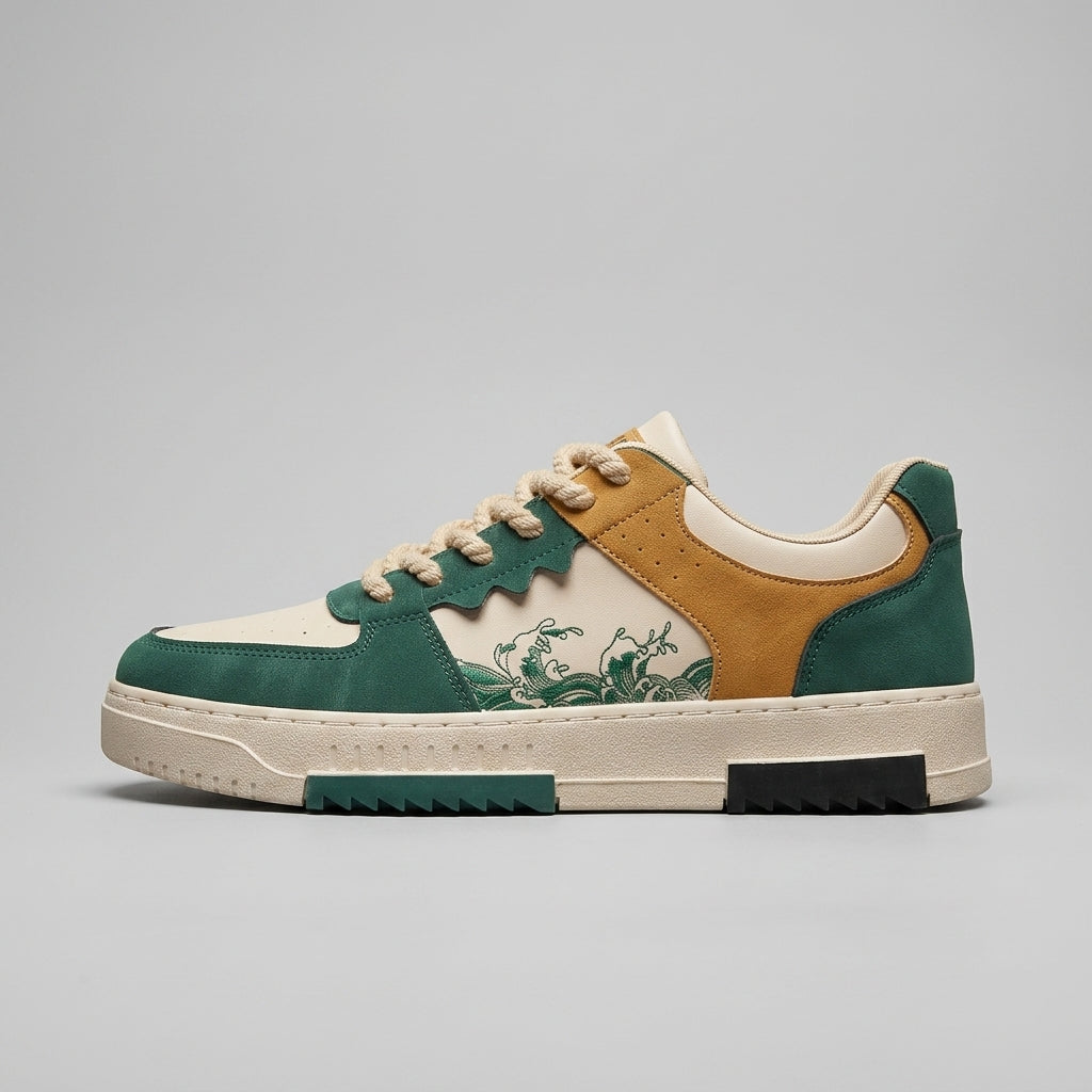 Men's Sneakers Low-Top Retro Basketball Lace-Up