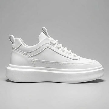 Men's Low-Top Lace Up Sneakers - Round Toe - Chunky Platform Sole