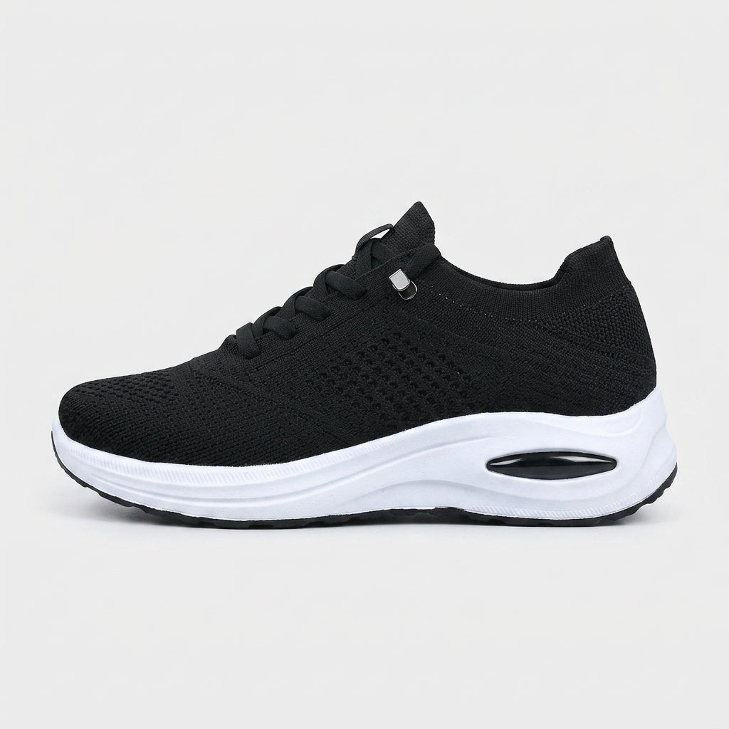 Women's Sneakers Mesh Lace-Up Air Cushion Platform Sole