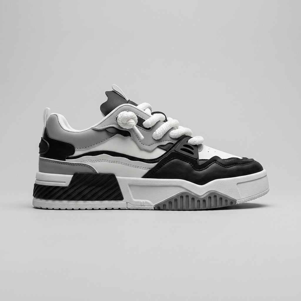 Men's Sneakers Low-Top Retro Basketball Lace-Up Casual Athletic