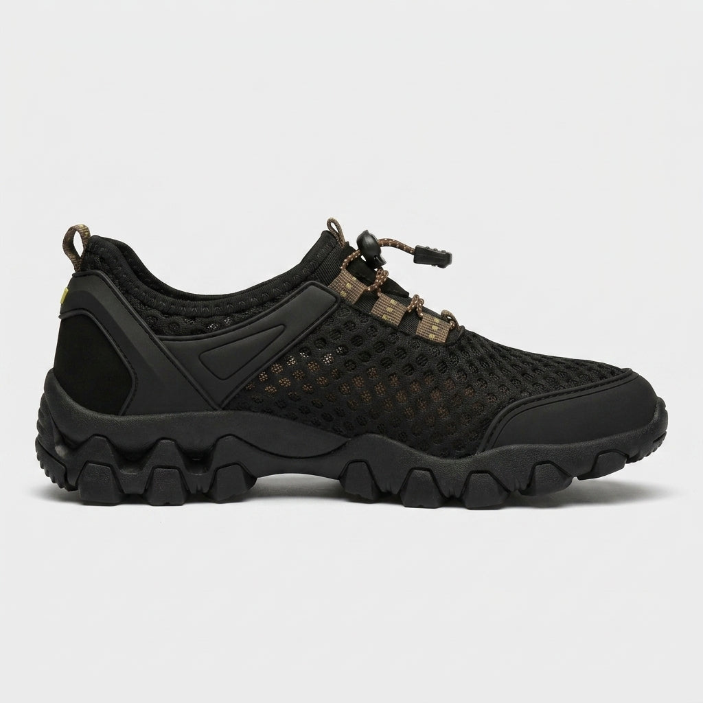 Men's Sneakers Lace-Up Low-Top Soft Sole Casual Walking Shoes
