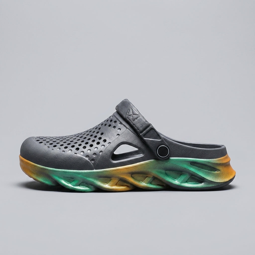 Men's Clogs Hollow-Out EVA Slip-On with Non-Slip Rubber Sole