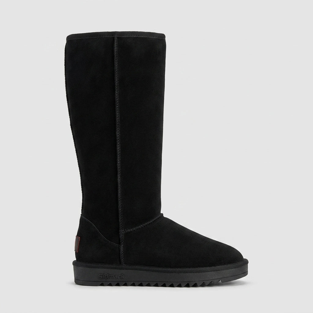 Women's Knee High Boots - Round Toe - Zipper Closure - Flat Sole