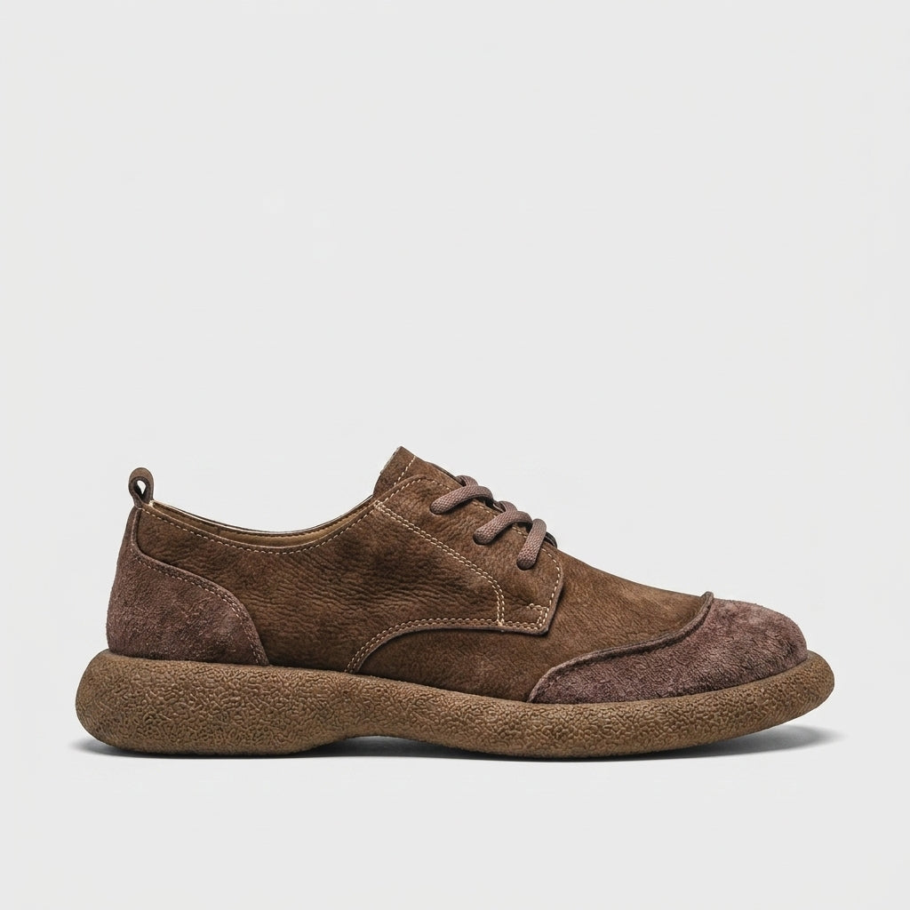 Men's Sneakers Low-Top Lace-Up Round Toe Retro Workwear Style