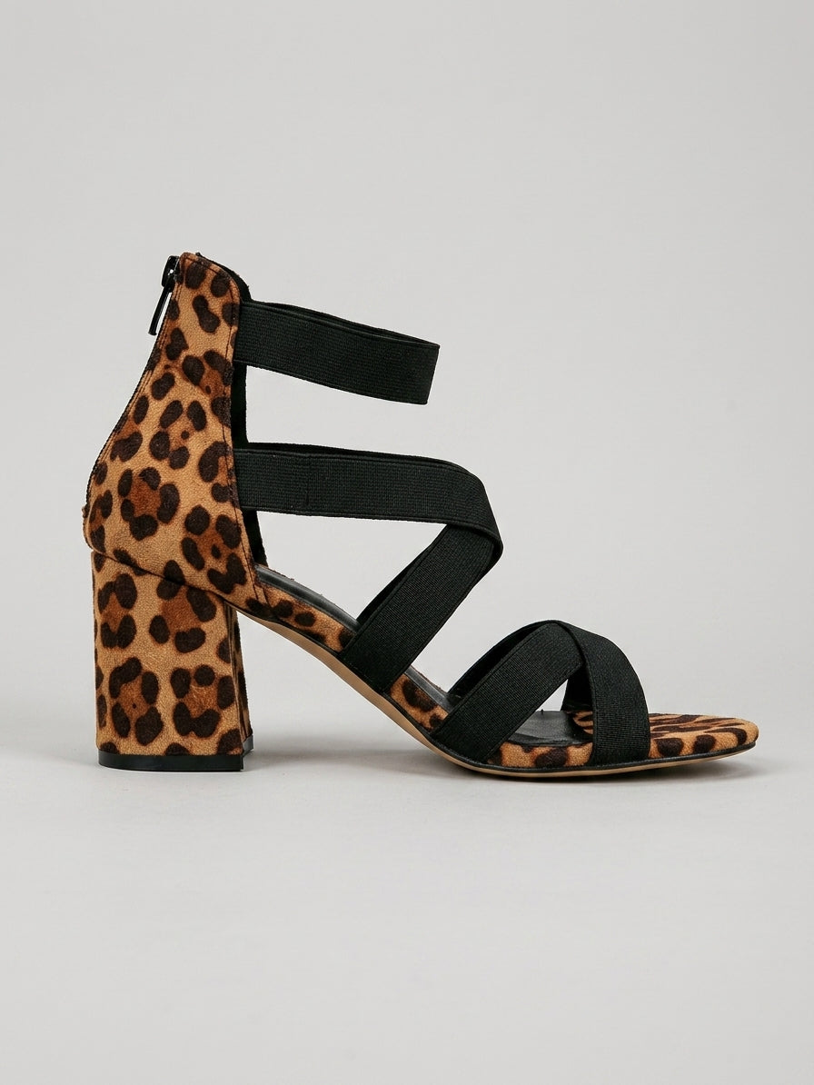 Women's Crisscross Strappy Sandals with 6.5cm Block Heel