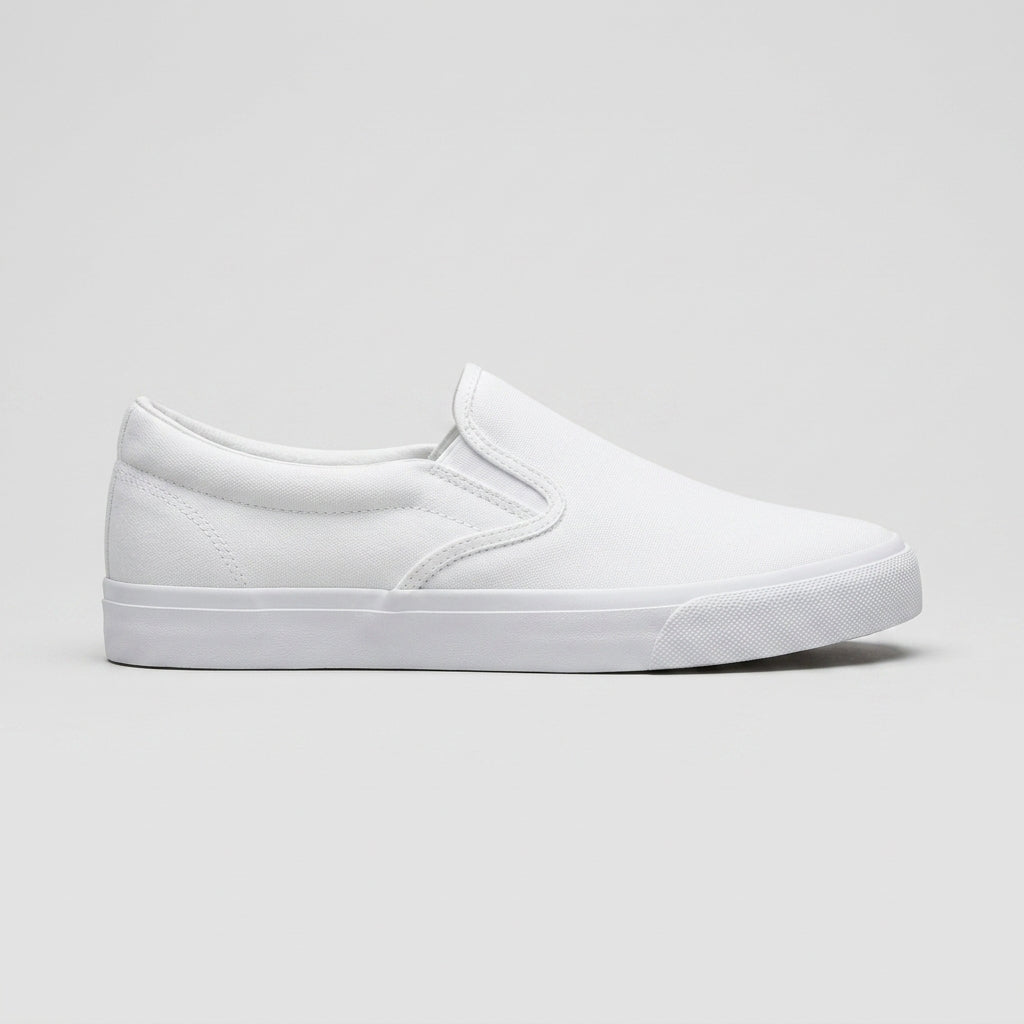 Men's Sneakers Slip-On Low-Top Canvas with Elastic Gore Panels
