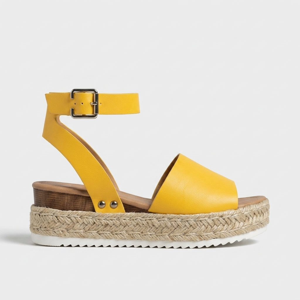 Women's Wedges Platform Espadrille Ankle Strap Sandals