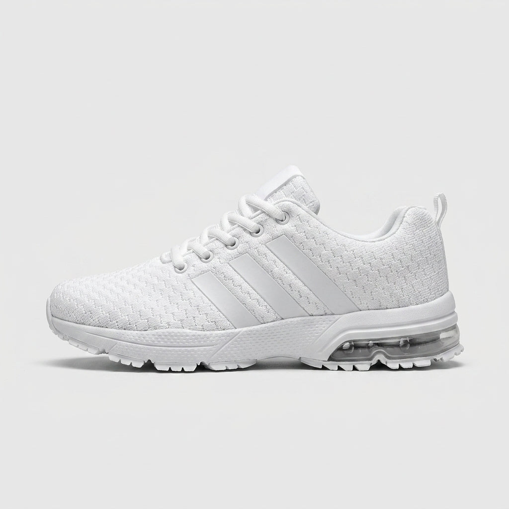 Men's Sneakers - Lace-Up - Knit Upper - Air Cushion Sole
