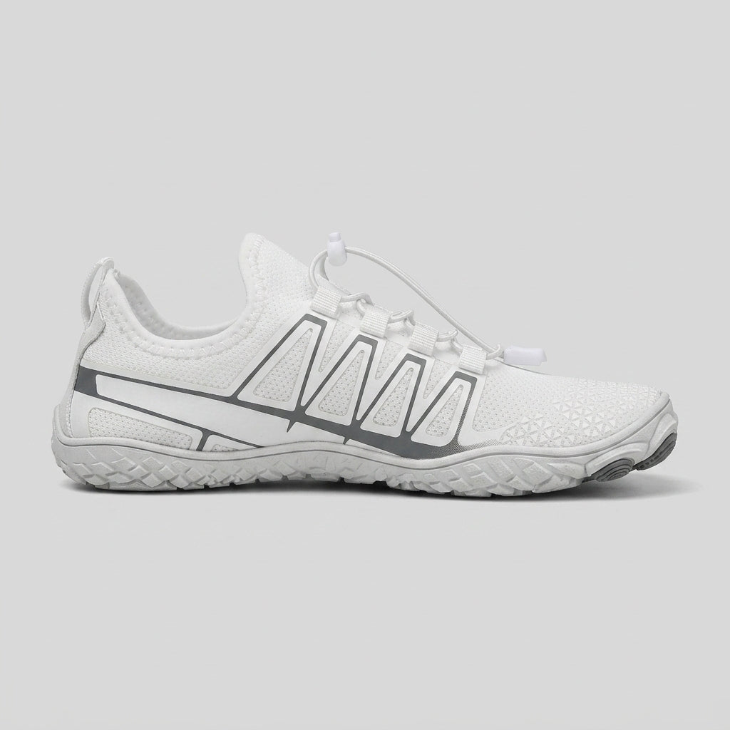 Men's Barefoot Water Shoes with Toggle Lace Closure and Lugged Sole