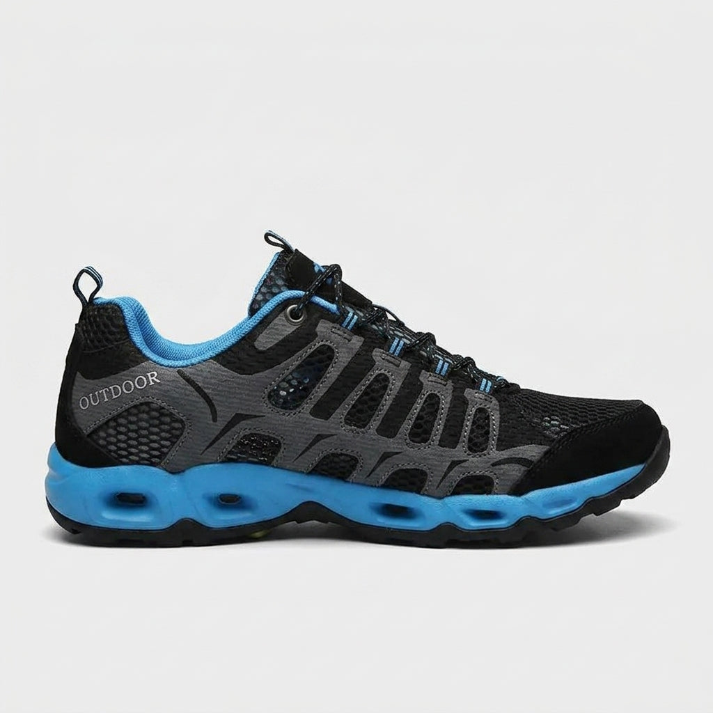 Men's Athletic Shoes Mesh Lace-Up Air-Cushioned Sole