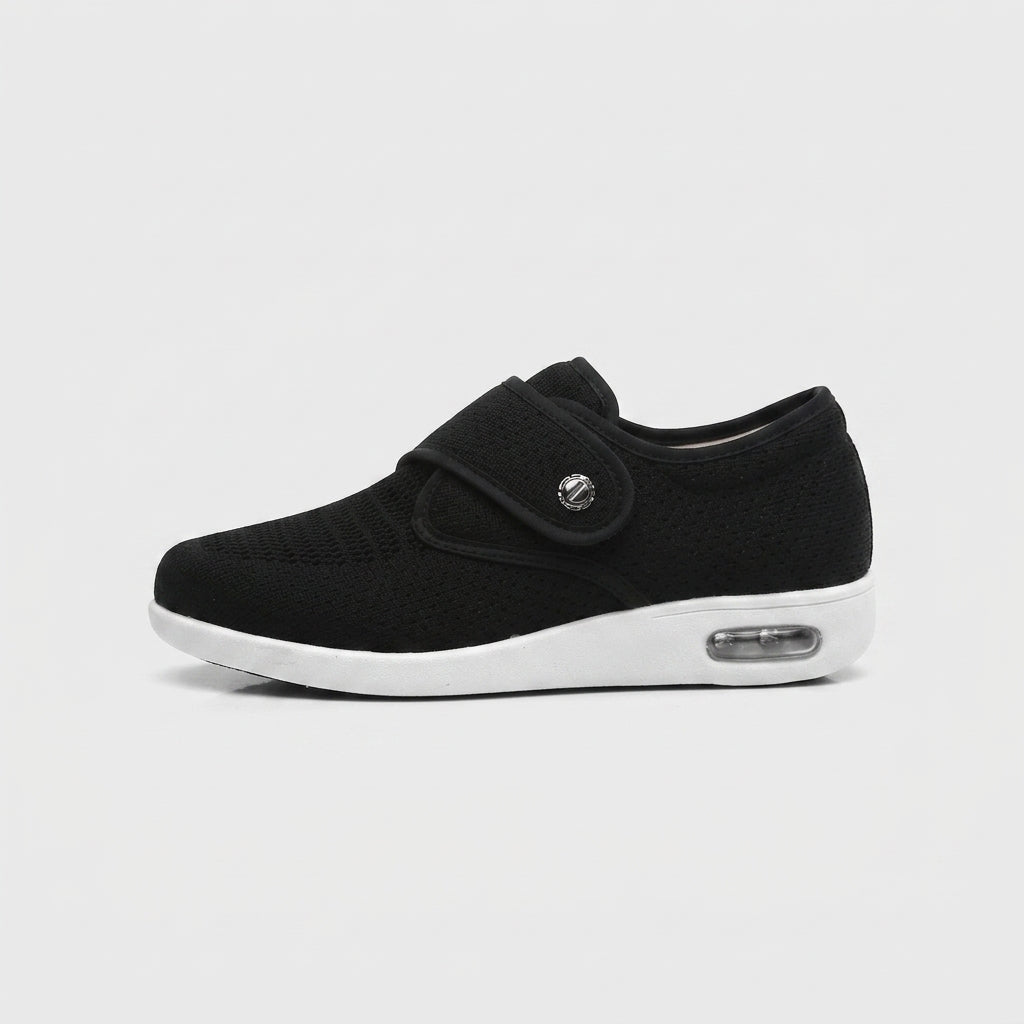Women's Slip-On Sneakers with Adjustable Strap and Platform Sole