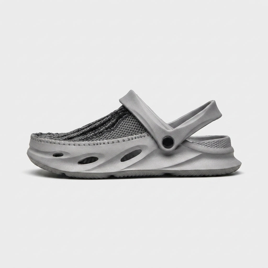 Men's Clogs Mesh Hollow-Out Slip-On Non-Slip Garden Shoes
