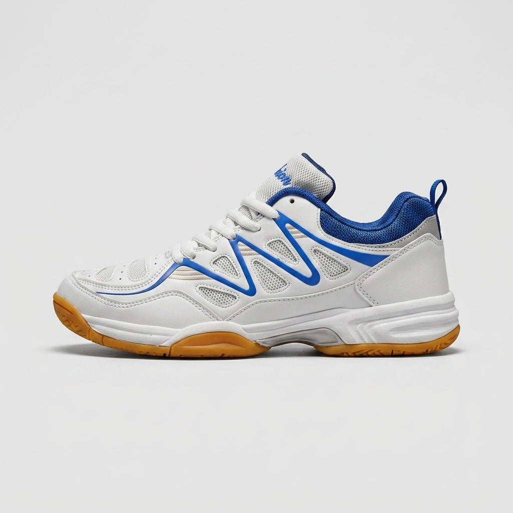 Men's Lace-Up Pickleball/Court Shoes with Mesh Panels and Gum Sole