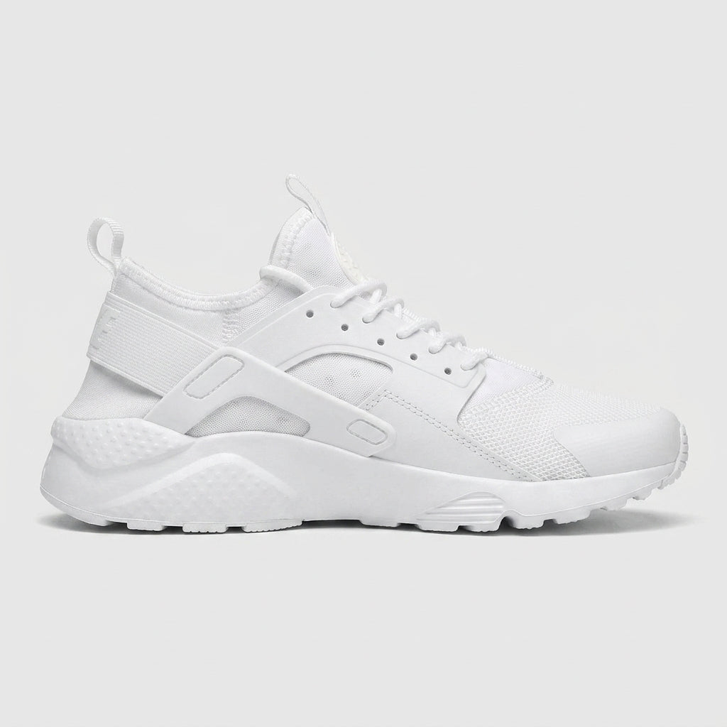 Men’s Low-Top Sneakers with Rounded Toe - Lace-Up Closure