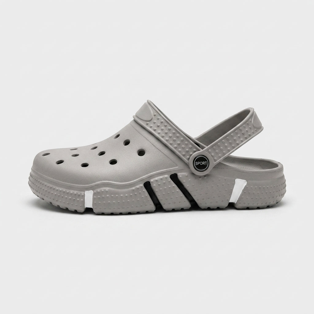 Men's Slippers Slip-On Cross-Strap Arch Support Lightweight