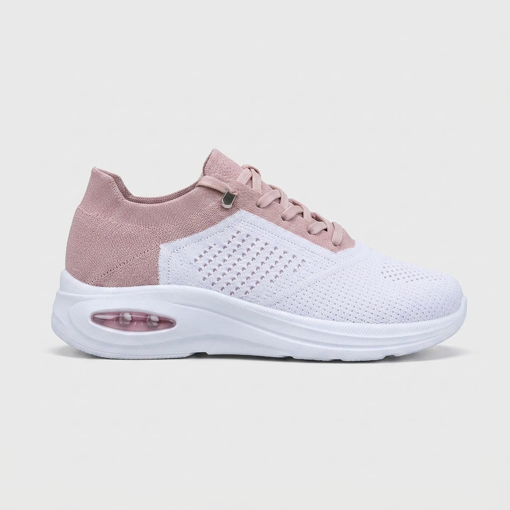 Women's Sneakers Mesh Lace-Up Air Cushion Platform Sole