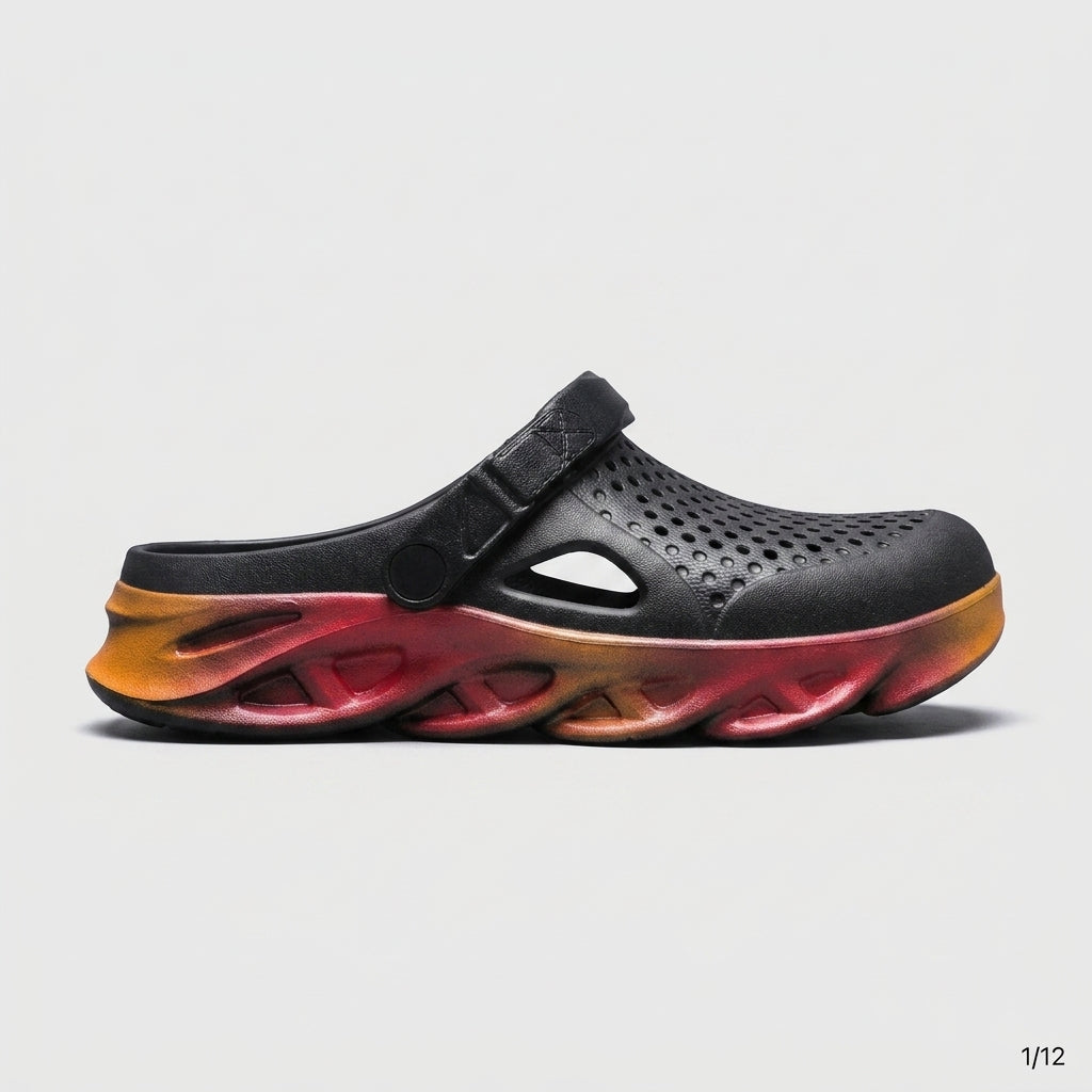 Men's Clogs Hollow-Out EVA Slip-On with Non-Slip Rubber Sole