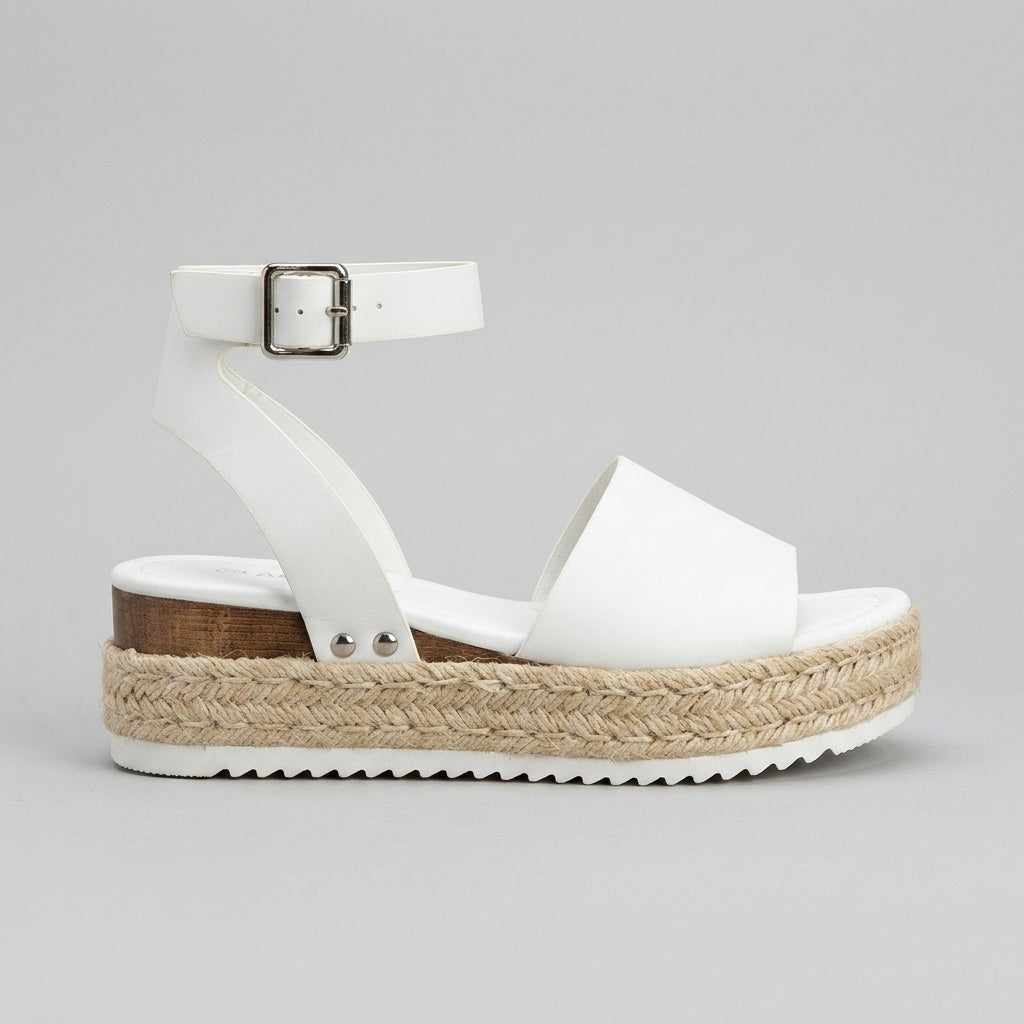 Women's Wedges Platform Espadrille Ankle Strap Sandals