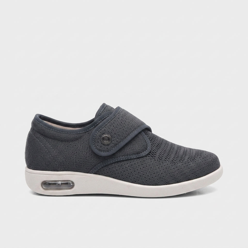Women's Slip-On Sneakers with Adjustable Strap and Platform Sole
