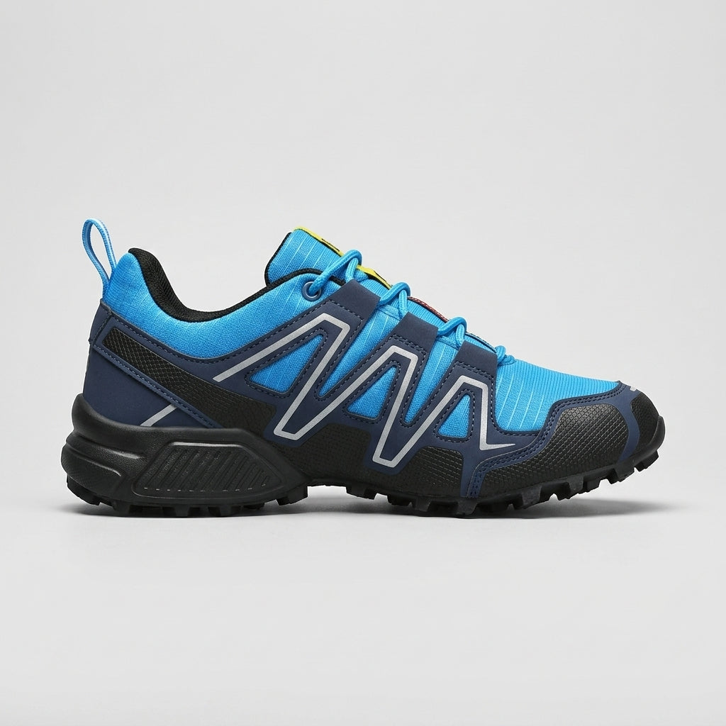 Men's Trail Low Top Sneakers - Lace-Up - Mesh and Overlay Upper