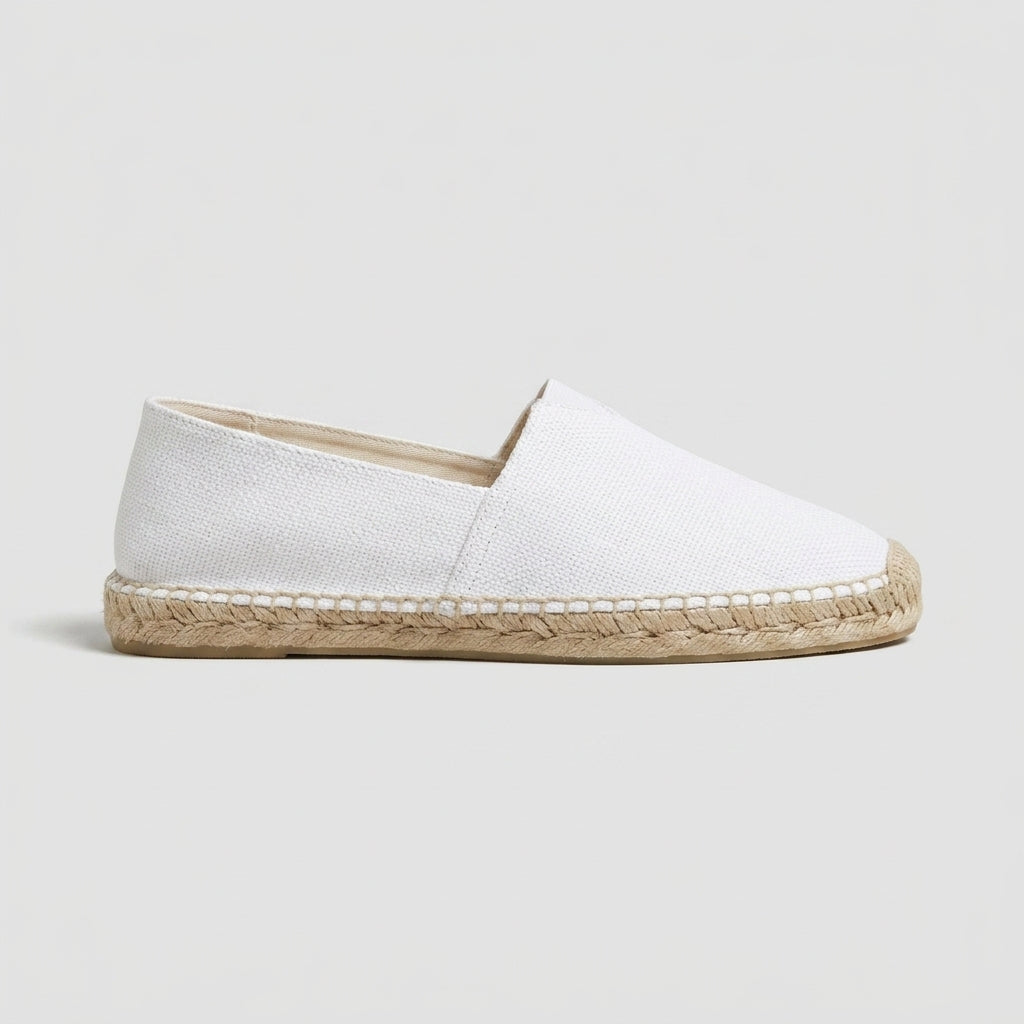 Men's Slip-On Espadrille Mules with Braided Jute Trim