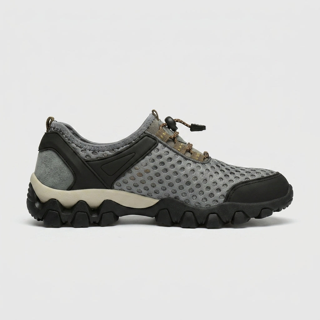 Men's Sneakers Lace-Up Low-Top Soft Sole Casual Walking Shoes
