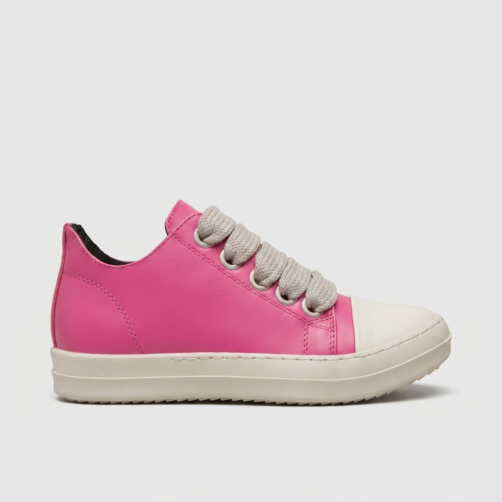 Women's Low-Top Sneakers with Contrast Toe Cap