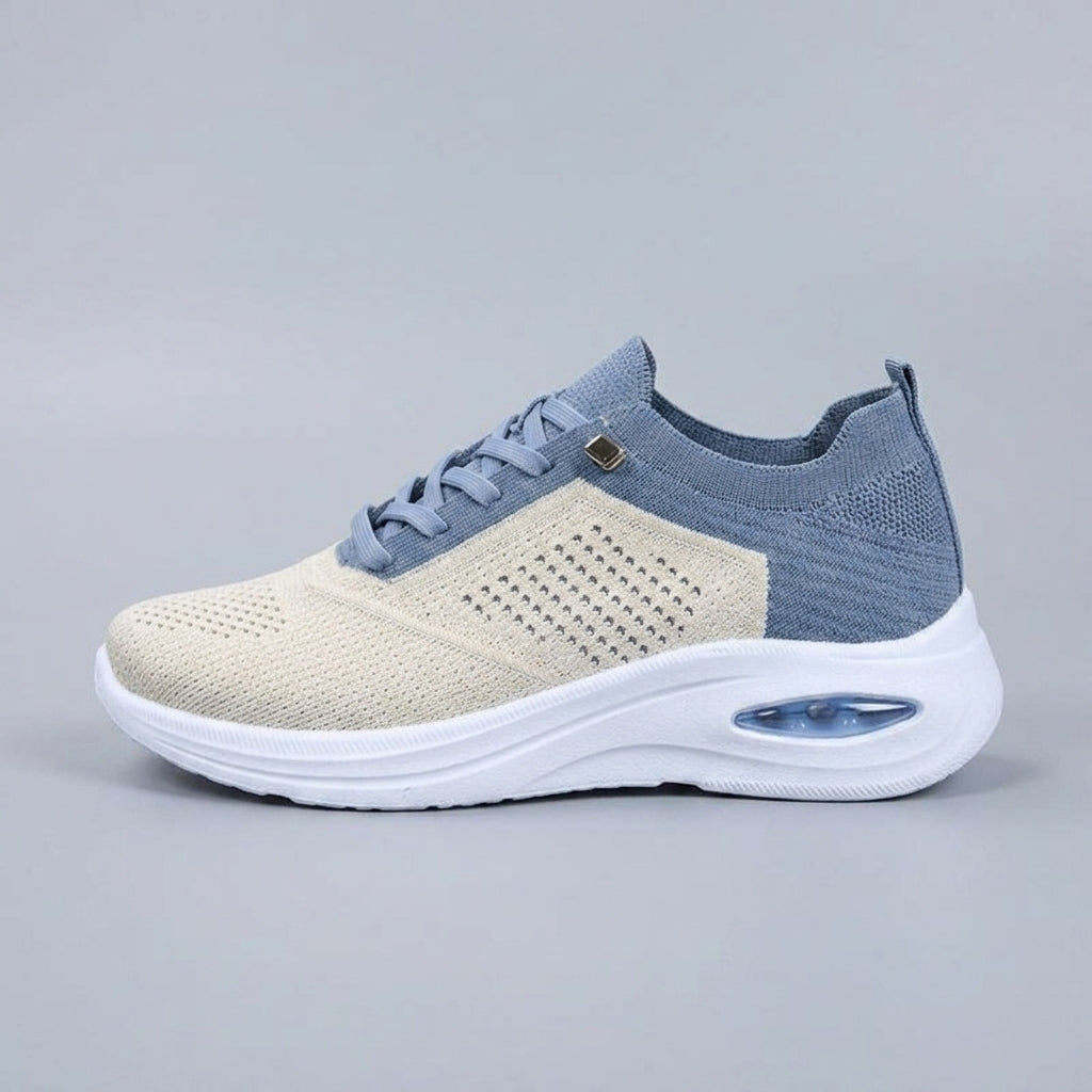 Women's Sneakers Mesh Lace-Up Air Cushion Platform Sole