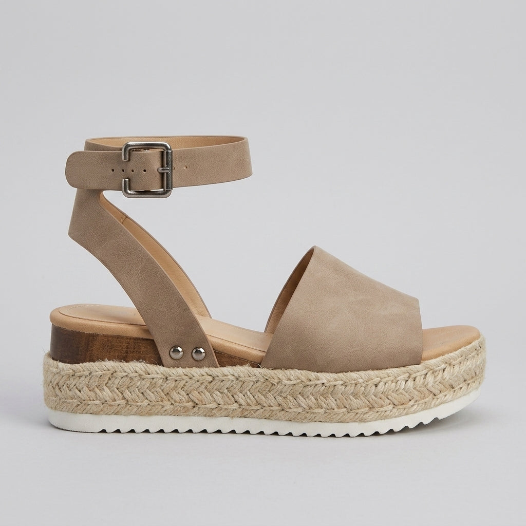 Women's Wedges Platform Espadrille Ankle Strap Sandals